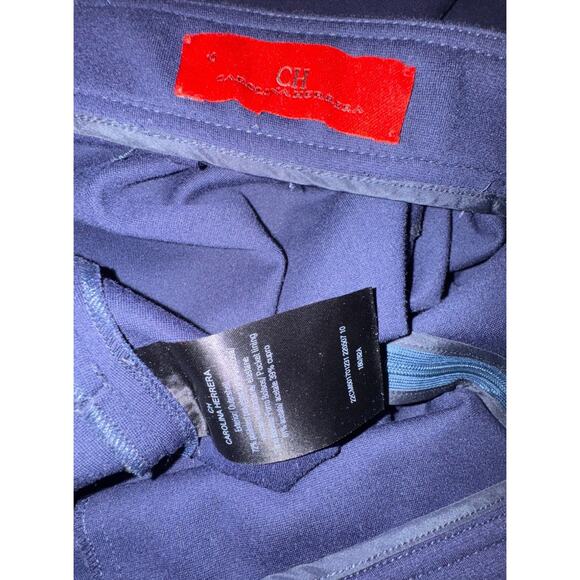 Caroline Herrera Royal Blue Pants Silver Buttons , Sz 31x26, 15” Rise - Picture 3 of 8